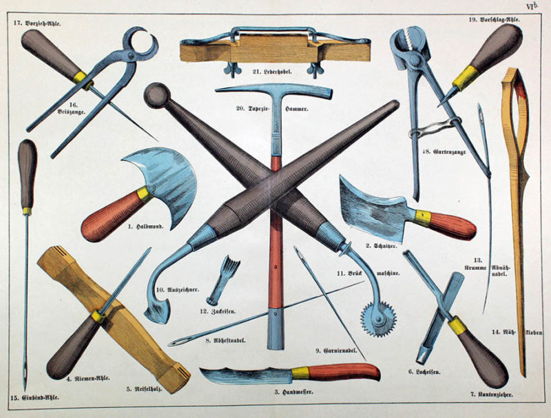 Werkzeuge, Sattler, Tools