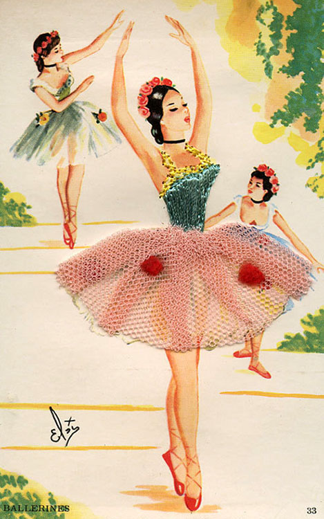 3D-Postkarte: Ballerina