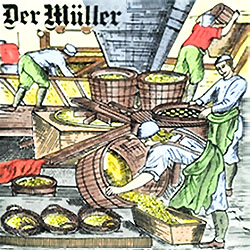 Müller bei der Arbeit
