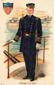 Schiffskapitän in Uniform