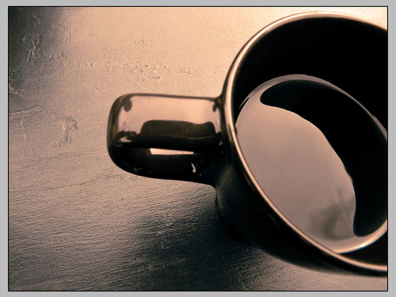 Foto: Tasse mit schwarzem Kaffee