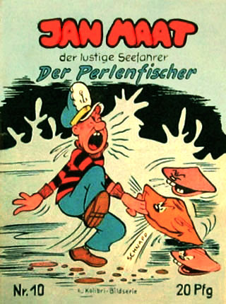 Comic-Deckblatt: Titelfigur hat Hand in einer Muschel und die macht 'Schnapp'