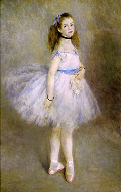 Gemälde: Portrait einer kleinen Ballettänzerin im Tutu