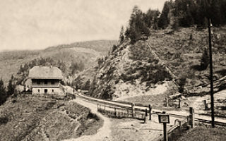 sw Foto: an der Schwarzwaldbahnstrecke -1910