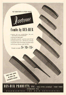 sw Werbung für Kämme - 1947, USA