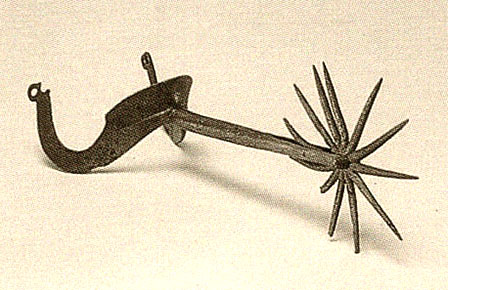 Zeichnung: Sporn mit großem Sternrad - 15. Jh