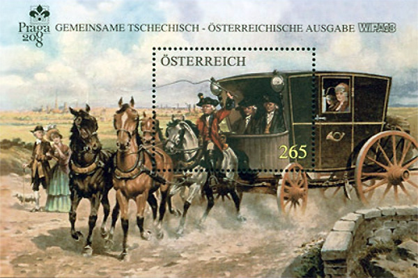 Sonderbriefmarke: Historische Reisereitkutsche