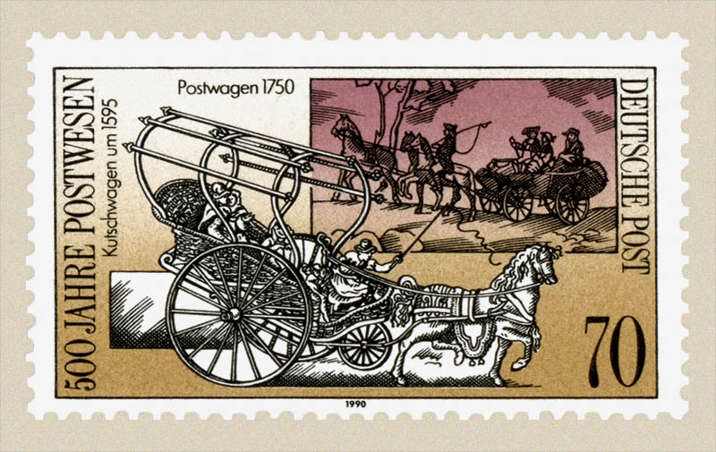 Briefmarke: 500 Jahre Postwesen