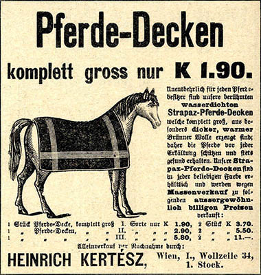 Wiener Zeitungsanzeige von 1910