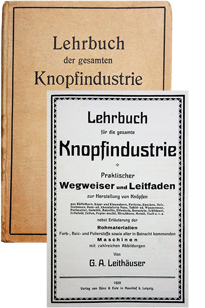 Buchcover 'Lehrbuch der gesamten Knopfindustrie'