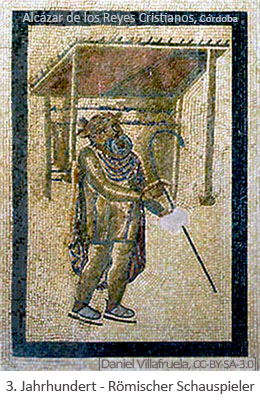Mosaik: Römischer Schauspieler - 3.Jh.
