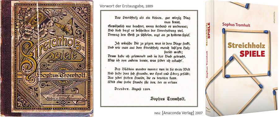 Der Klassiker der 'Streichholz Spiele' Bücher von Tromhold - seit 1889