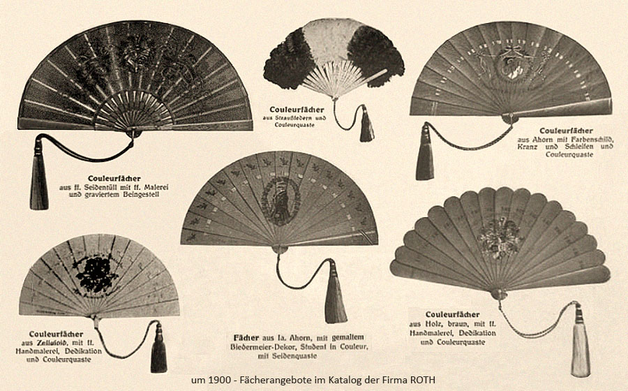 Fächerangebote in einem dt. Katalog ~1900