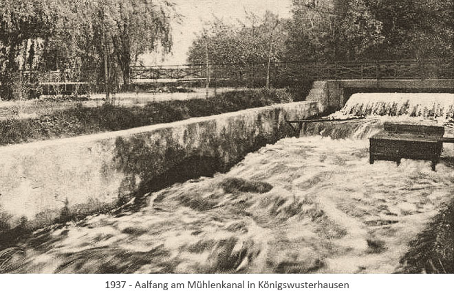 sw Fotopostkarte: Aalfang am Mühlenkanal in Königswusterhausen - 1937