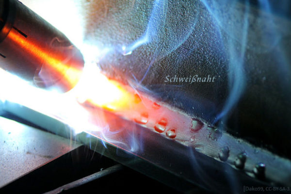 Foto: Schweißnaht Makroaufnahme