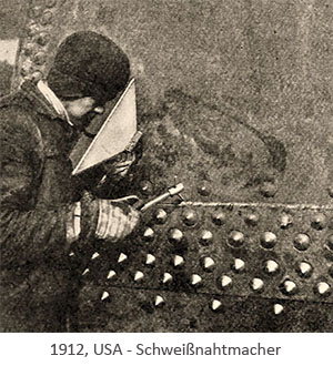 sw Foto: Der Schweißnahtmacher ~1912, USA