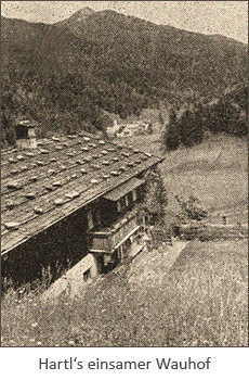 sw Foto: Blick auf Hatels einsamen Wauhof - 1957, Bayern