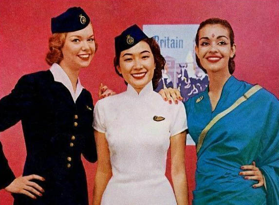 drei Stewardessen