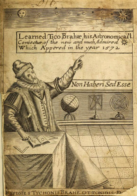 alte Buchseite: Mann und Globen