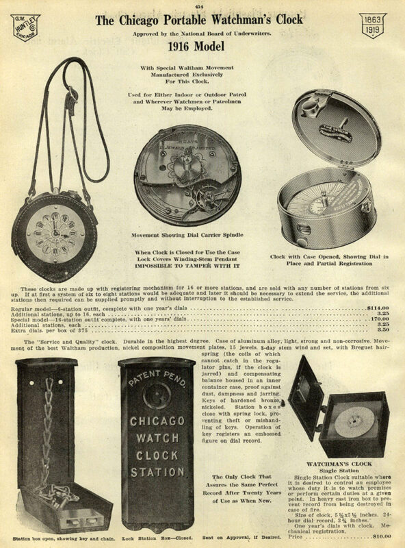 Katalogseite mit Uhren