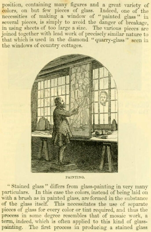 englisches Buchkapitel zum Glasmaler