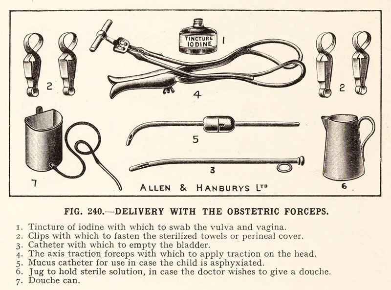 Werkzeuge der Geburtshilfe