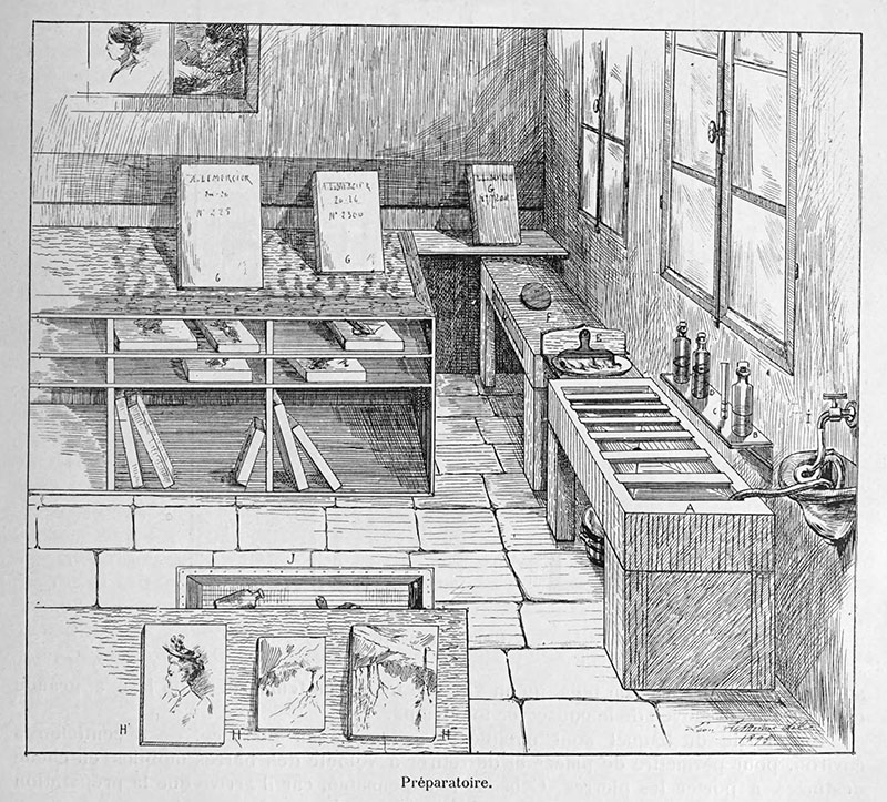 Einblick in eine Lithografenwerkstatt