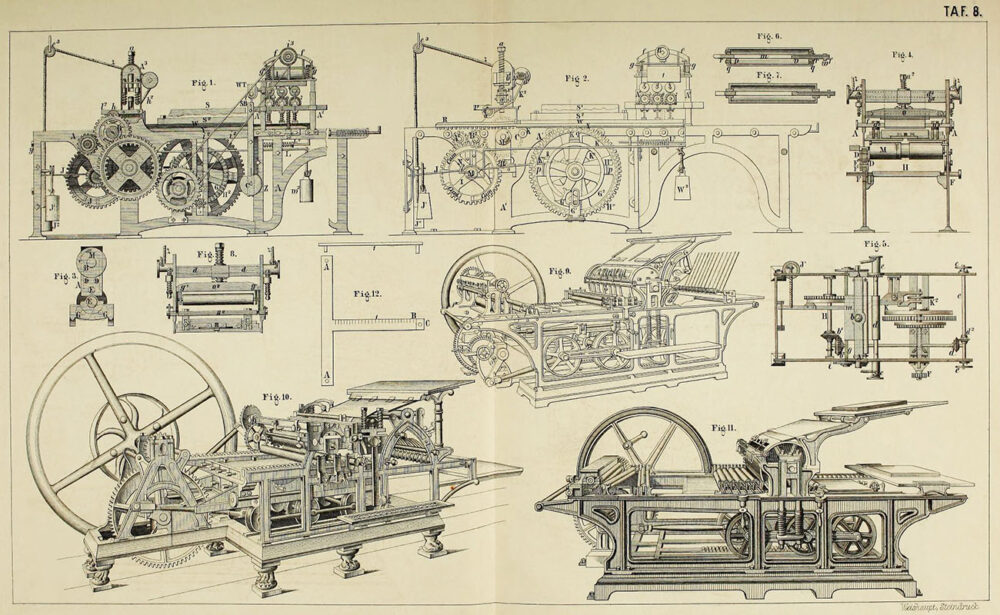 Abbildung einiger Maschinen