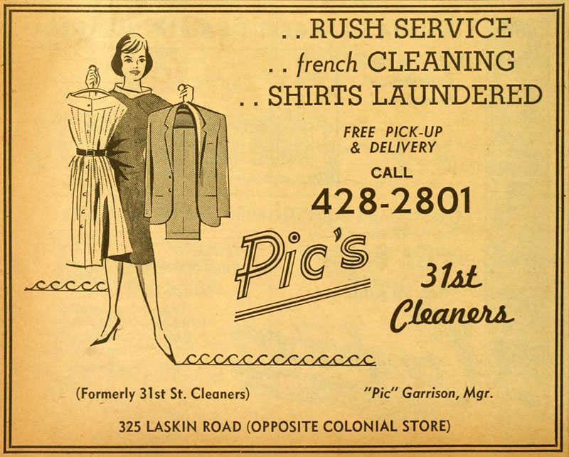 Reklame für Wäscherei