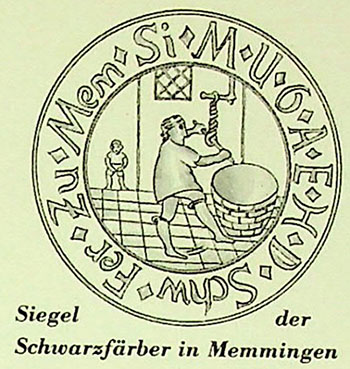 Abdruck eines runden alten Siegels